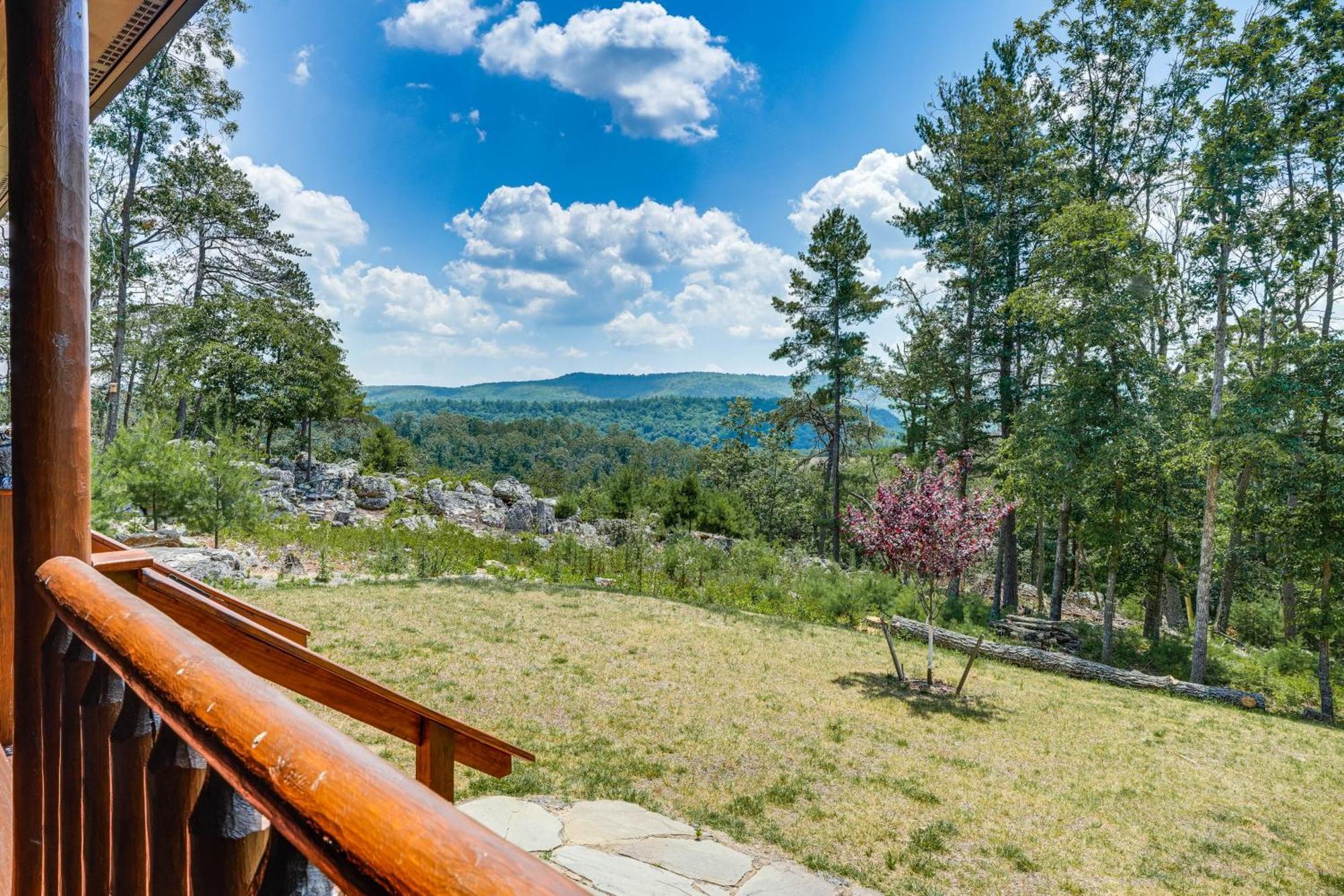 Upscale Cabin With Hot Tub And Deck In Wardensville! Exterior photo