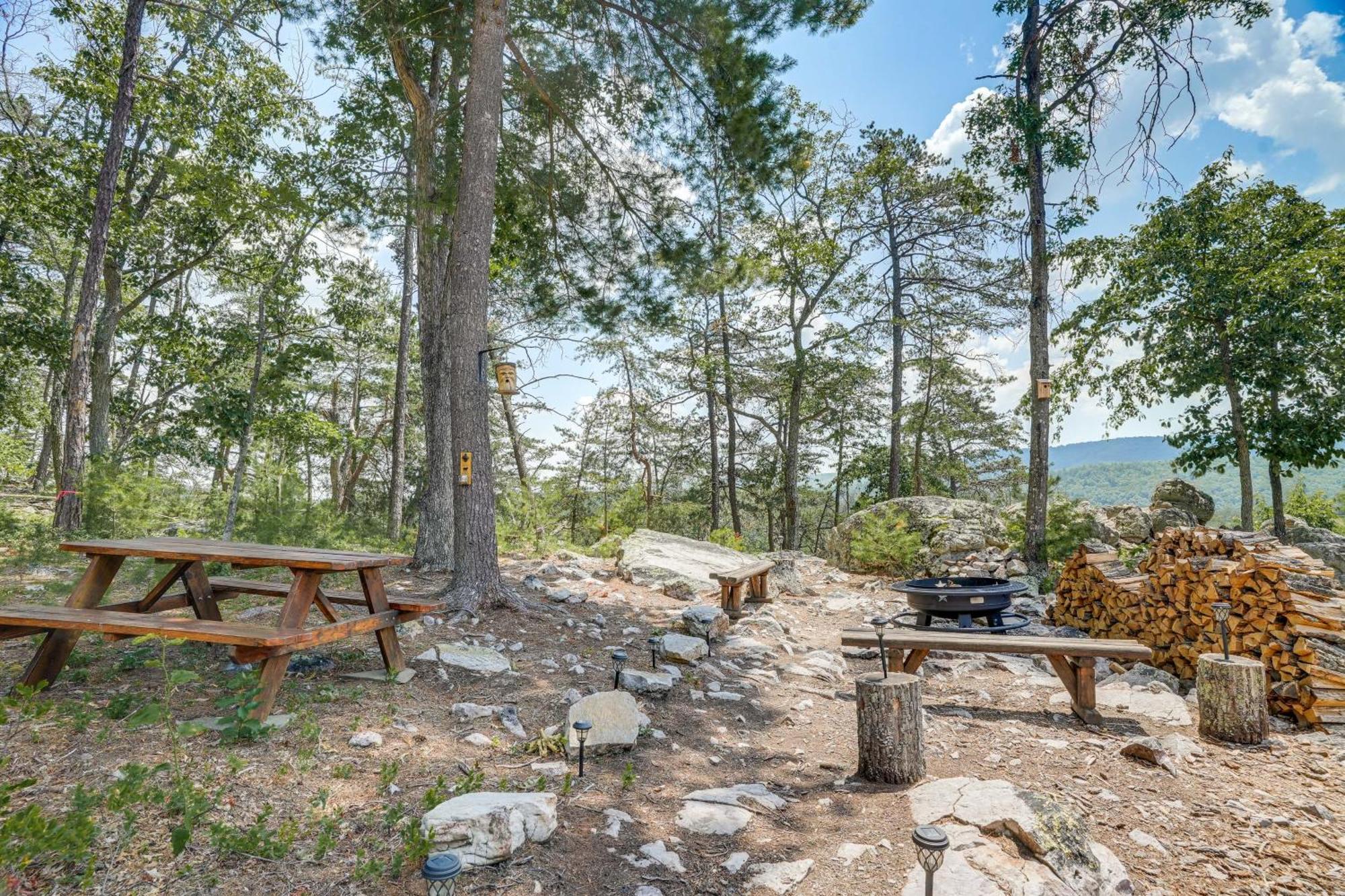 Upscale Cabin With Hot Tub And Deck In Wardensville! Exterior photo